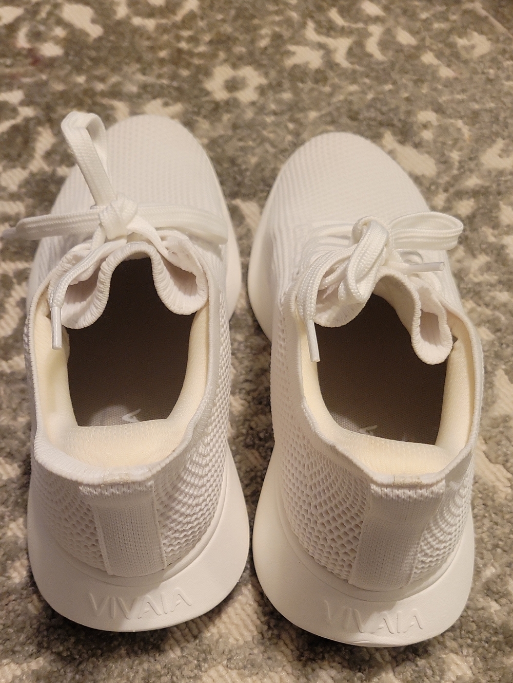 Vivala White Kids Knit Slip-On Sneakers